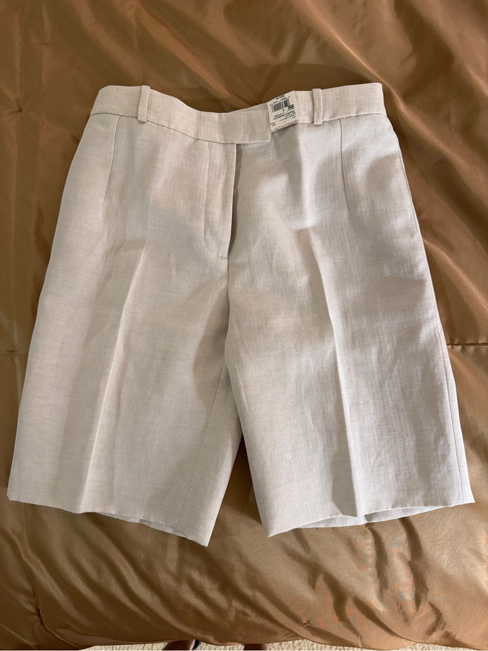Chloe Light Beige Tailored Bermuda Shorts